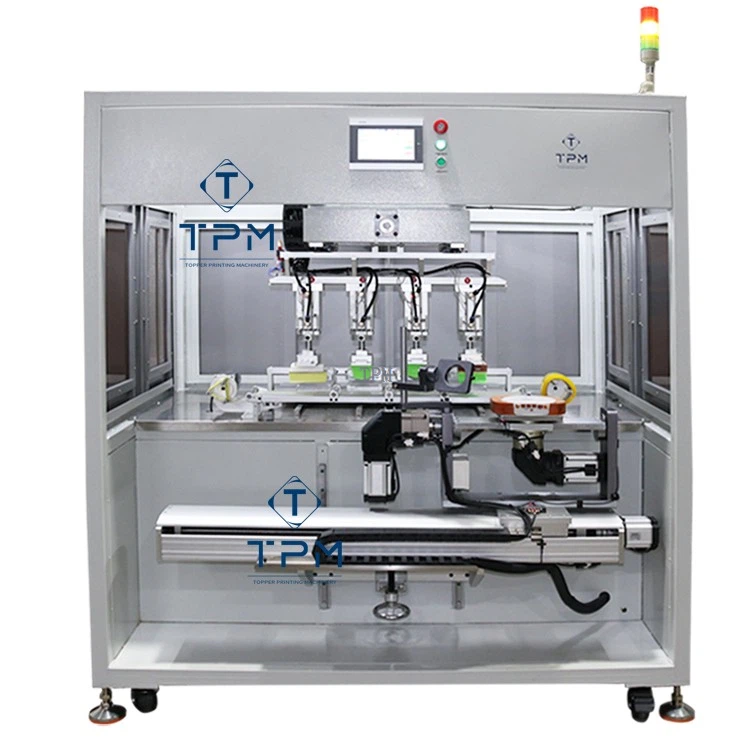 Multi-colors Sides Router Cover Servo Pad Printing Machine